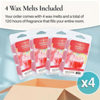 Candle Warmers Etc Classic Wax Melts 2.5Oz, Watermelon Lemonade Fragrance (4-Pack) - Each Pack Has X4 2.5 Oz Wax Melts And 30 Ho