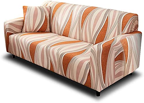 MIDODO Printed Couch Cover Stretch Sofa Covers Patterned Sofas Seater Slipcovers for 4 Cushion Couch Set (SX, 4 Seater/Large 3 S