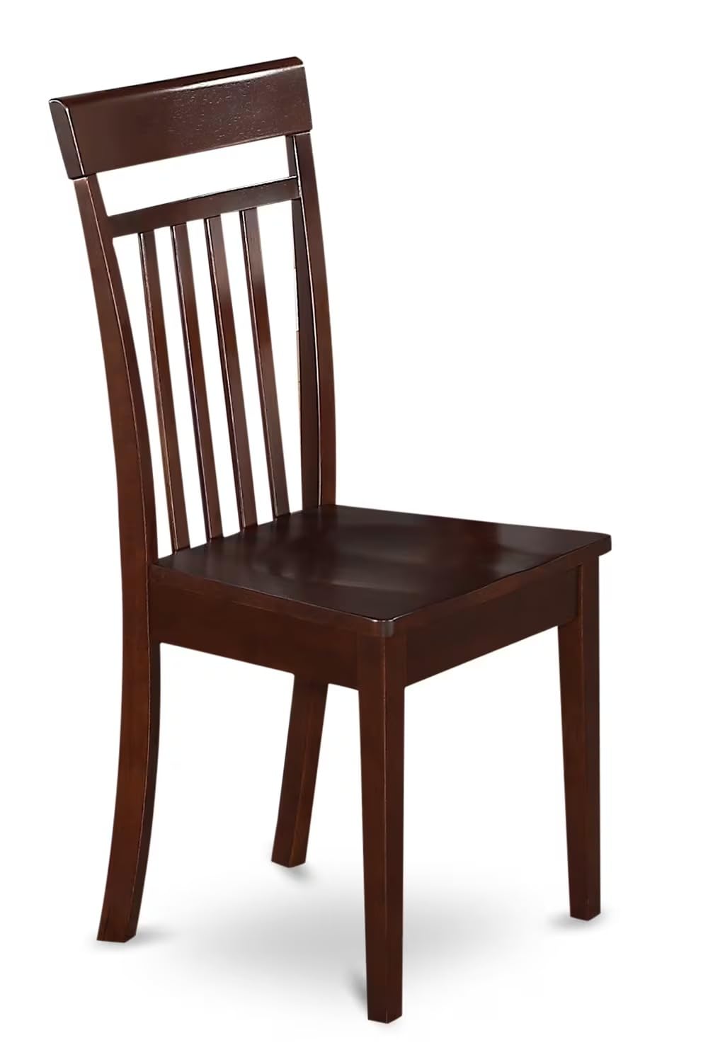 East West Furniture CAP5S-MAH-W 5 Piece Dinette Set for 4 Includes a Rectangle Dining Room Table and 4 Kitchen Dining Chairs, 36x60 Inch, Mahogany