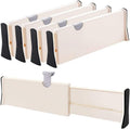 Lipsa Enterprise Expandable Drawer Dividers, Adjustable Dresser Drawer Divider, Drawer Organizer Silverware And Utensils Separat