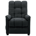 Vidaxl Massage Recliner Dark Grey Fabric
