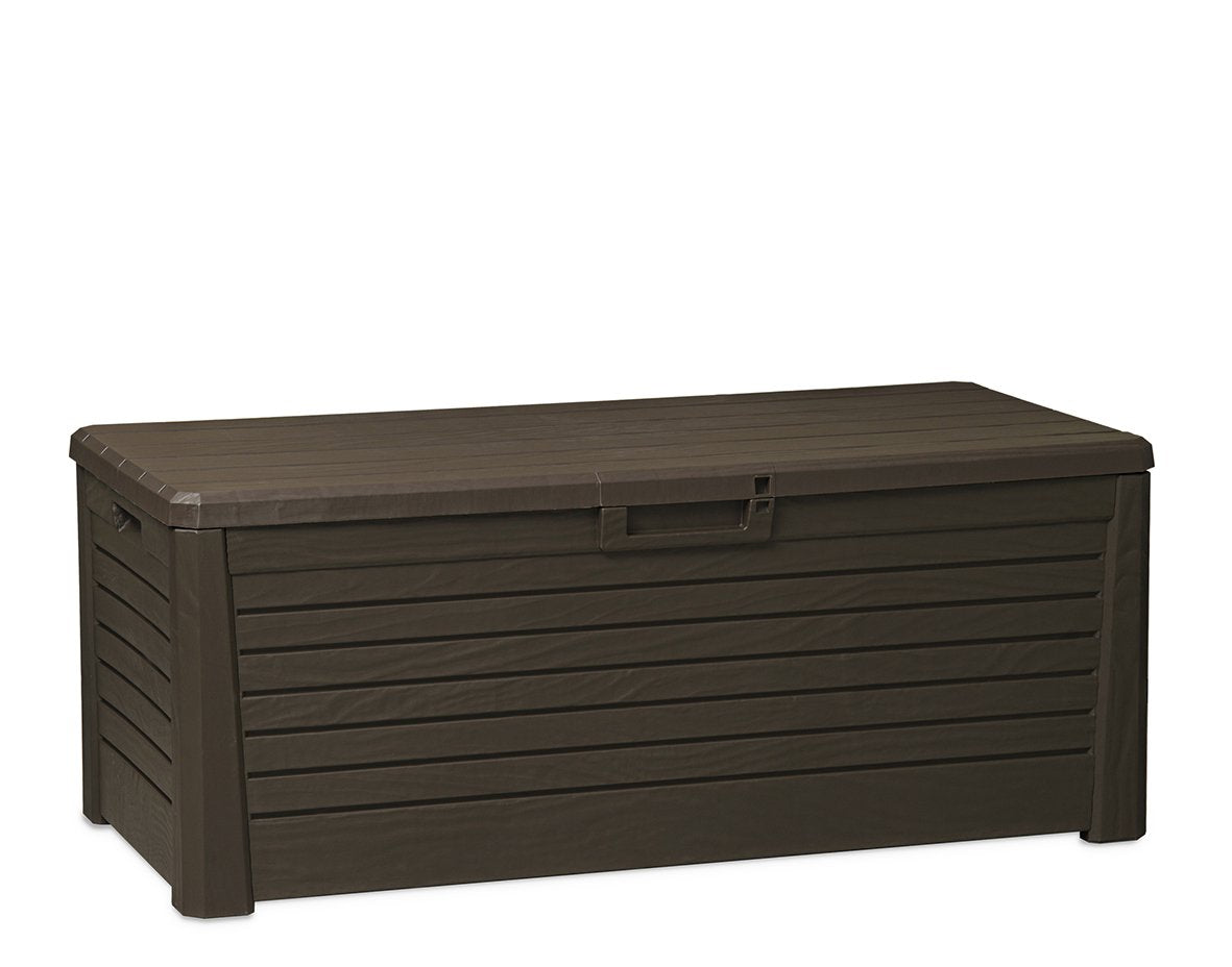 Toomax Z155Rd35 Florida Weather Resistant Heavy Duty 145 Gallon Novel Resin Outdoor Storage Deck Box Wlockable Lid & 793 Pound W
