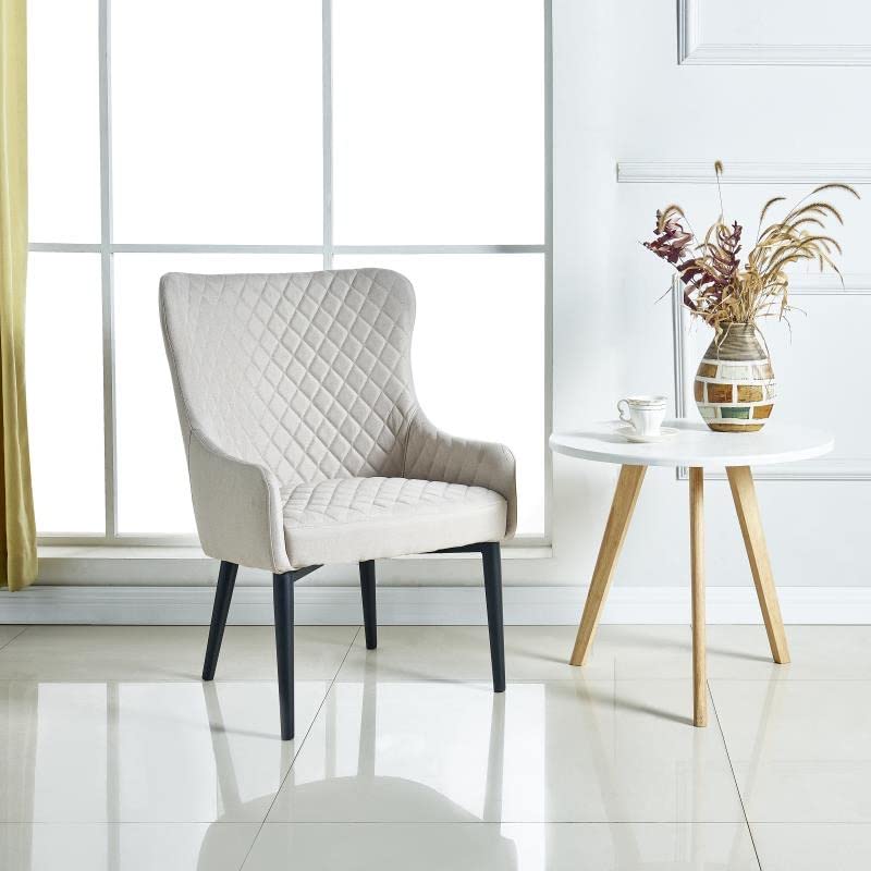 Neos Modern Furniture Accent Chair, Oatmel