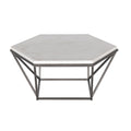 Steve Silver Co Corvus White Marble Top Coffee Table