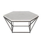 Steve Silver Co Corvus White Marble Top Coffee Table