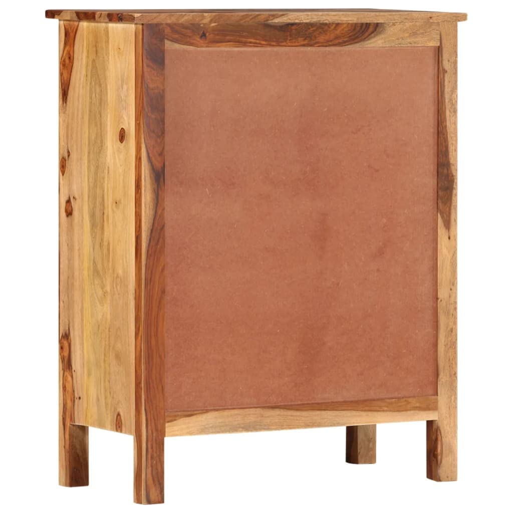vidaXL Sideboard 25.6&quot;x11.8&quot;x31.5&quot; Solid Sheesham Wood