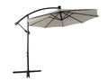 Outdoor 10 Ft Offset Cantilever Hanging Patio Umbrella With Solar Powered LED
