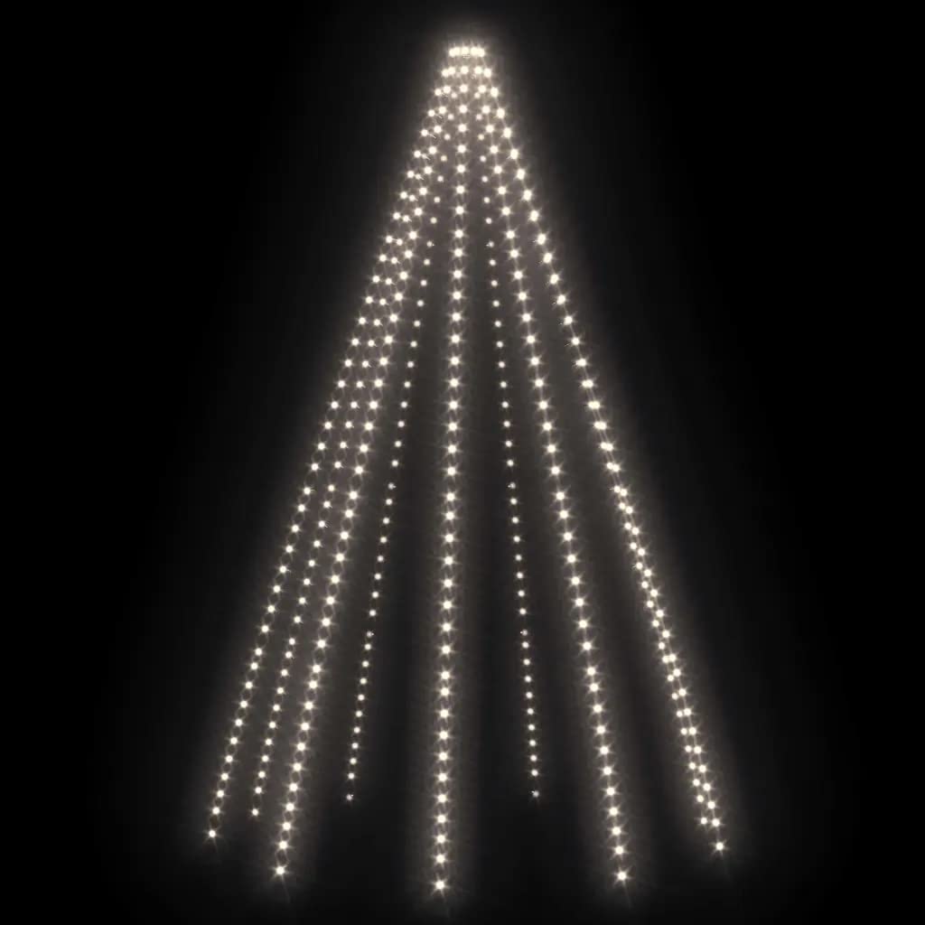 Guirlande Lumineuse D'Arbre De Noël 400 Led Blanc Froid 400 Cm