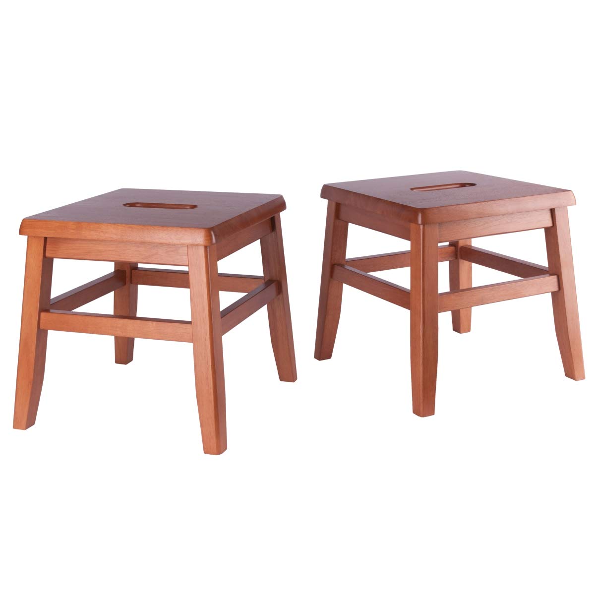 Winsome 33210 Kaya Conductor Stool Set44; Teak - 2 Piece22