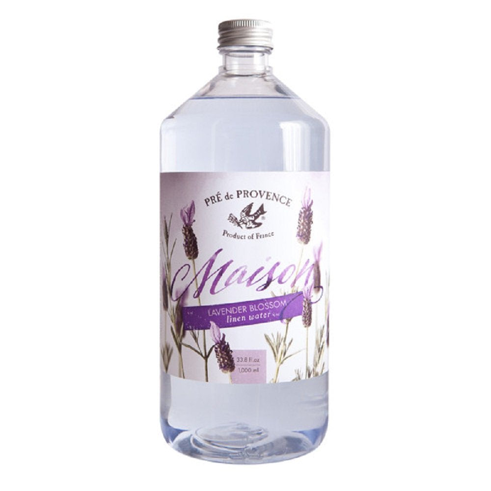 Pre De Provence Maison French Lavender Collection, Soothing & Fresh Scent, Linen Water Refill, 1000 Ml