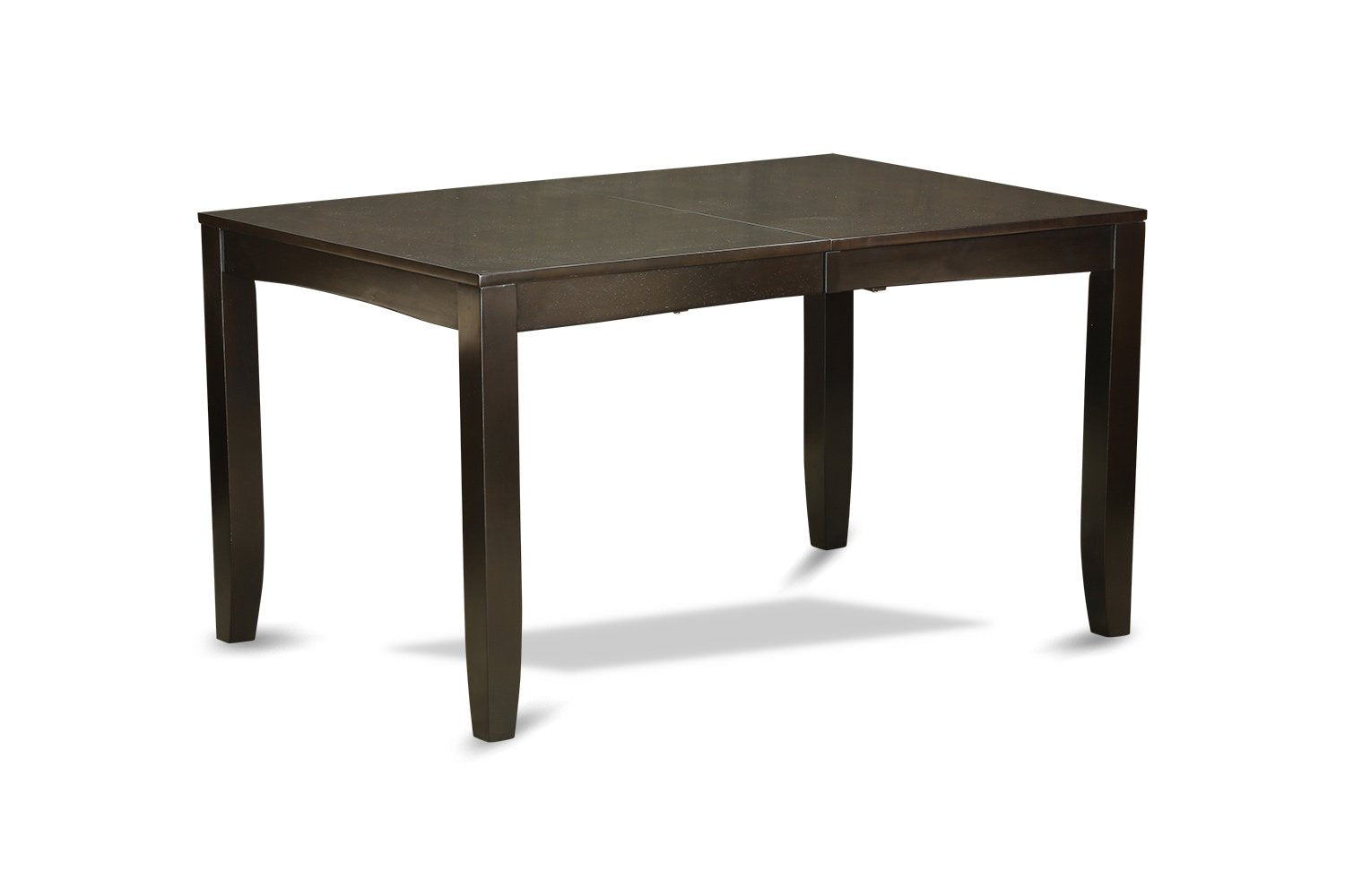 East West Furniture LYFD6-CAP-W Lynfield 6 Piece Kitchen Set Contains a Rectangle Table with Butterfly Leaf and 4 Dining Chairs with a Bench, 36x66 Inch