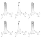 Artliving 9 Inch Clear Plastic Easels or Stand/Plate Holders to Display Pictures or Other Items at Weddings, Home Decoration, Bi