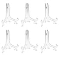 Artliving 8 Inch Clear Plastic Easels or Stand/Plate Holders to Display Pictures or Other Items at Weddings, Home Decoration, Bi