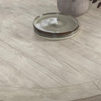 Kosas Home Quincy 55&Quot; Round Solid Pine Wood Dining Table In Nordic Ivory