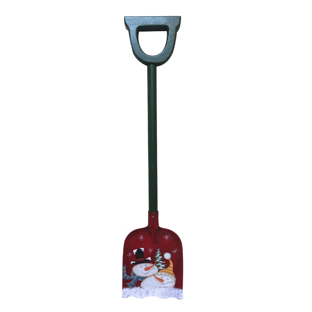 Christmas Decor Decorative Snow Shovels With Snowman Santa Pattern, 23' Mini Shovel Xmas Holiday Decoration For Home Yard Porch
