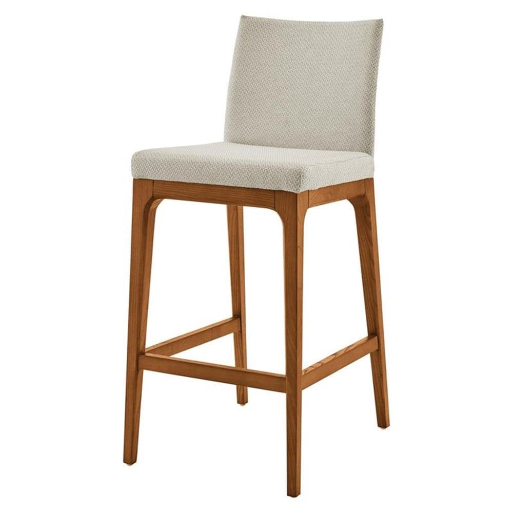 New Pacific Direct Devon 26&quot; Fabric Counter Stool in Cream (Set of 2)