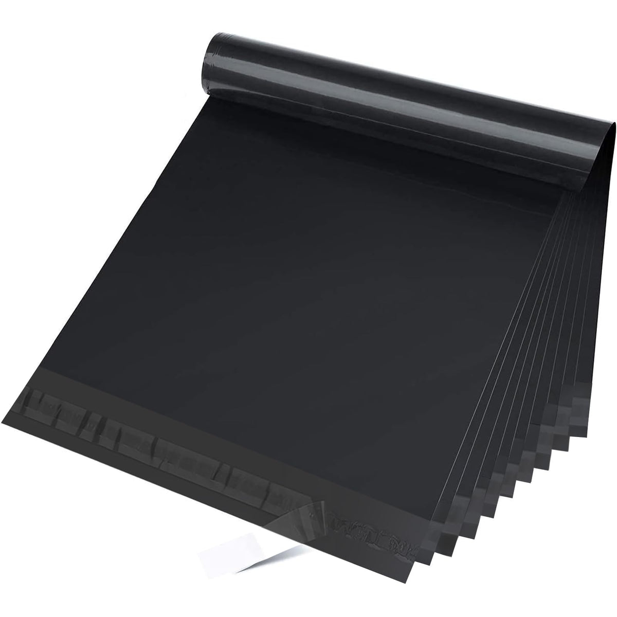 Fuxury 10X13 200 Pcs Black Poly Mailers Shipping Envelopes, Self-Sealing Envelopes, Boutique Custom Bags, Enhanced Durability Mu