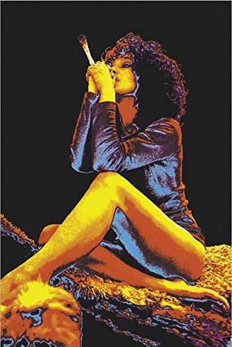 24x36 Smoking Woman Blacklight Poster