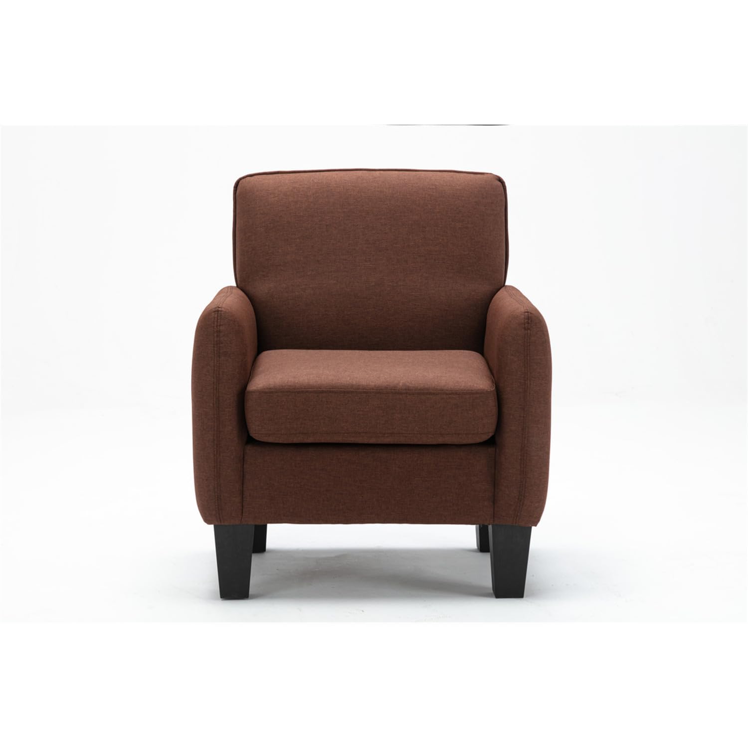 Lilola Home Mia Brown Linen Accent Armchair