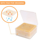 Travel Soap Dish, Soap Box Case With Bar Soap Saver Pad Portable Soap Rest For Bathroom Shower Home Outdoor Gym Fitness Vonpri (