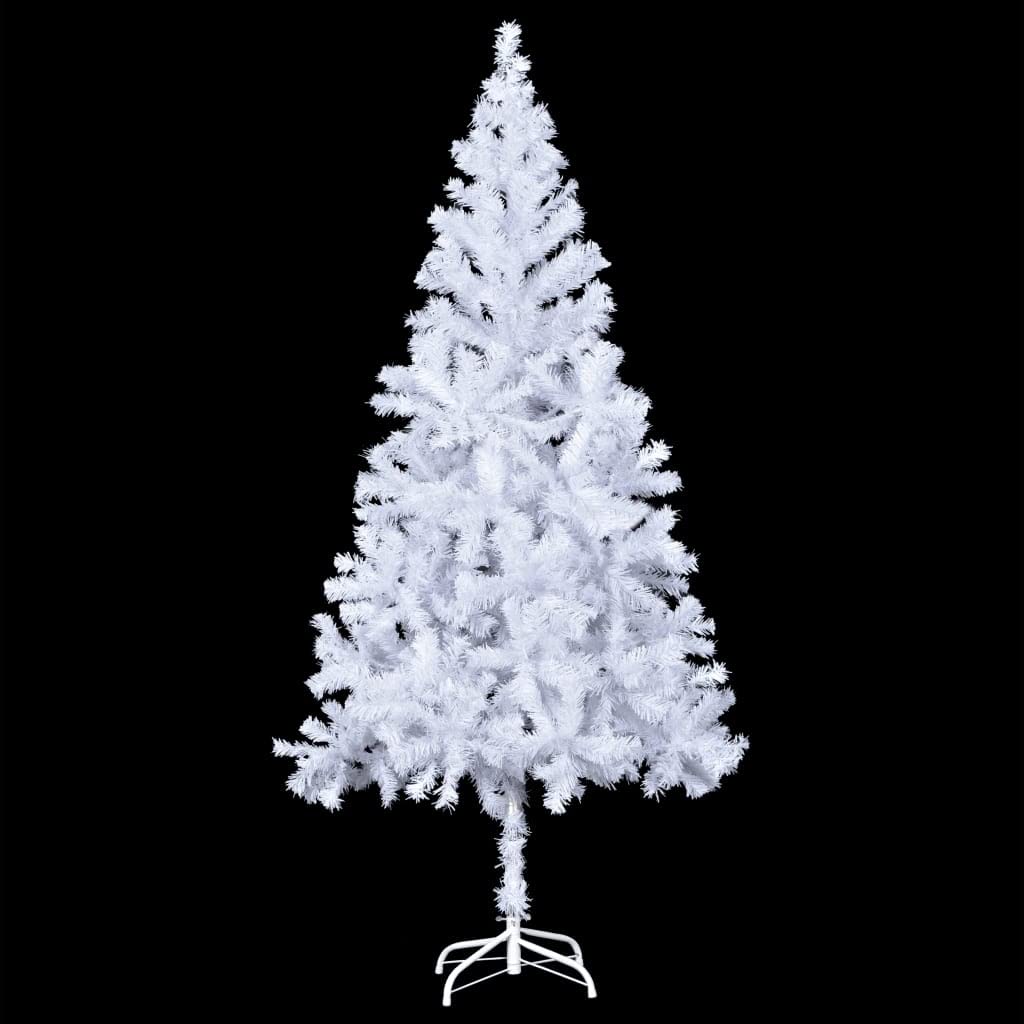 Vidaxl Artificial Christmas Tree With Stand 910 Branches Decoration Living Room Bedroom Hallway Home Indoor Holiday 7 Ft Steel White