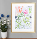 Tropical Blooms II Gold Framed Print Wall Art