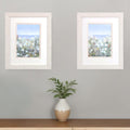 Set Of Two Wild Sea Breeze White Framed Print Wall Art