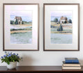 Set Of Two On the Countryside Brown Framed Print Wall Art
