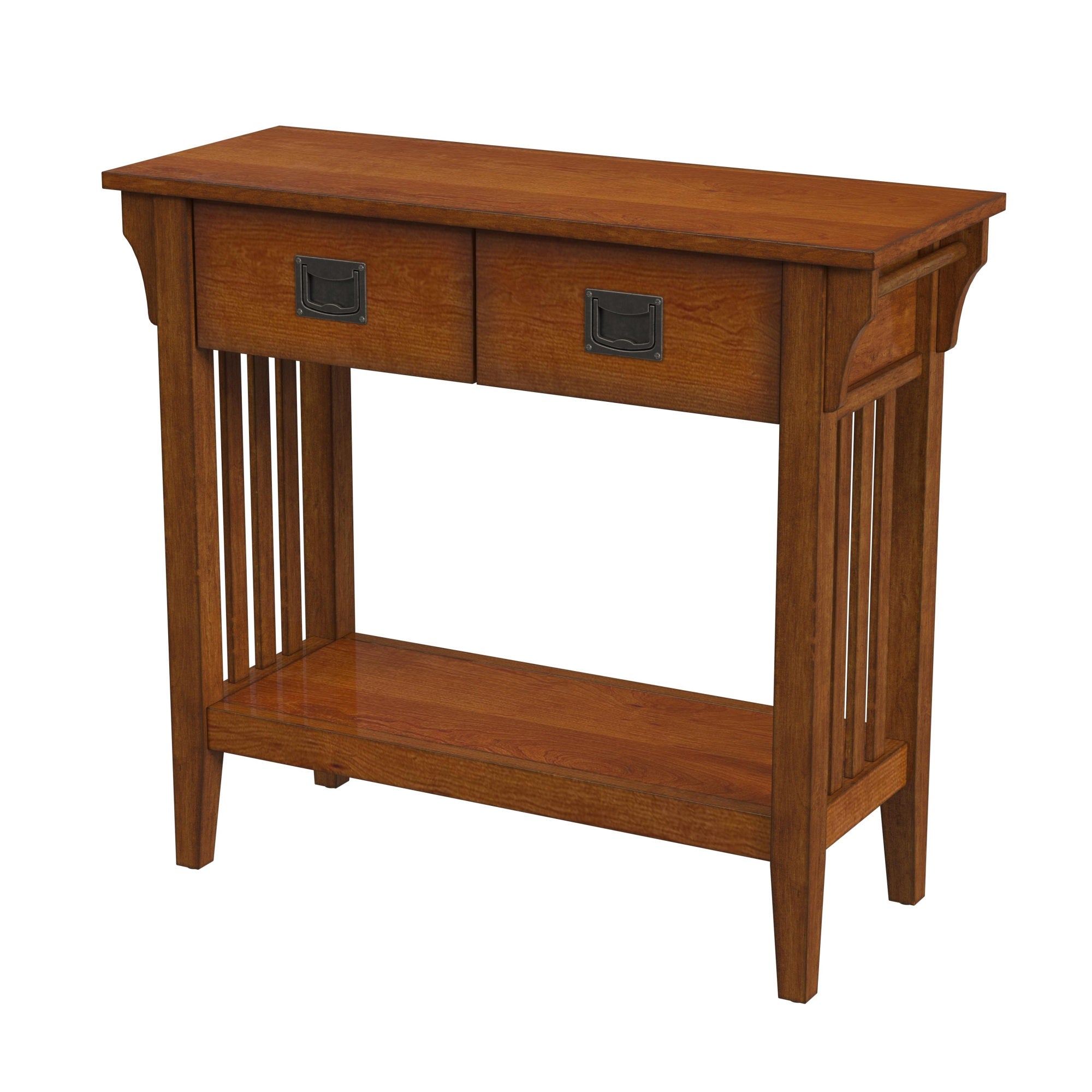 Butler Specialty Company Larina Burl 2 Drawer Console Table, Medium Brown