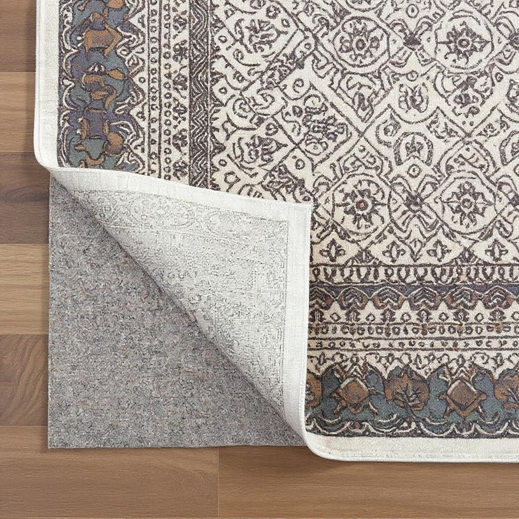 5 x 7 Gray Non Slip Rug Pad
