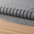 8 Round Gray Non Slip Rug Pad