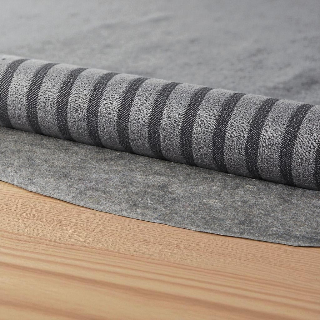 8 Round Gray Non Slip Rug Pad