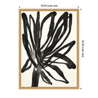 Sylvie Dark Floral Framed Canvas by Alicia Bock