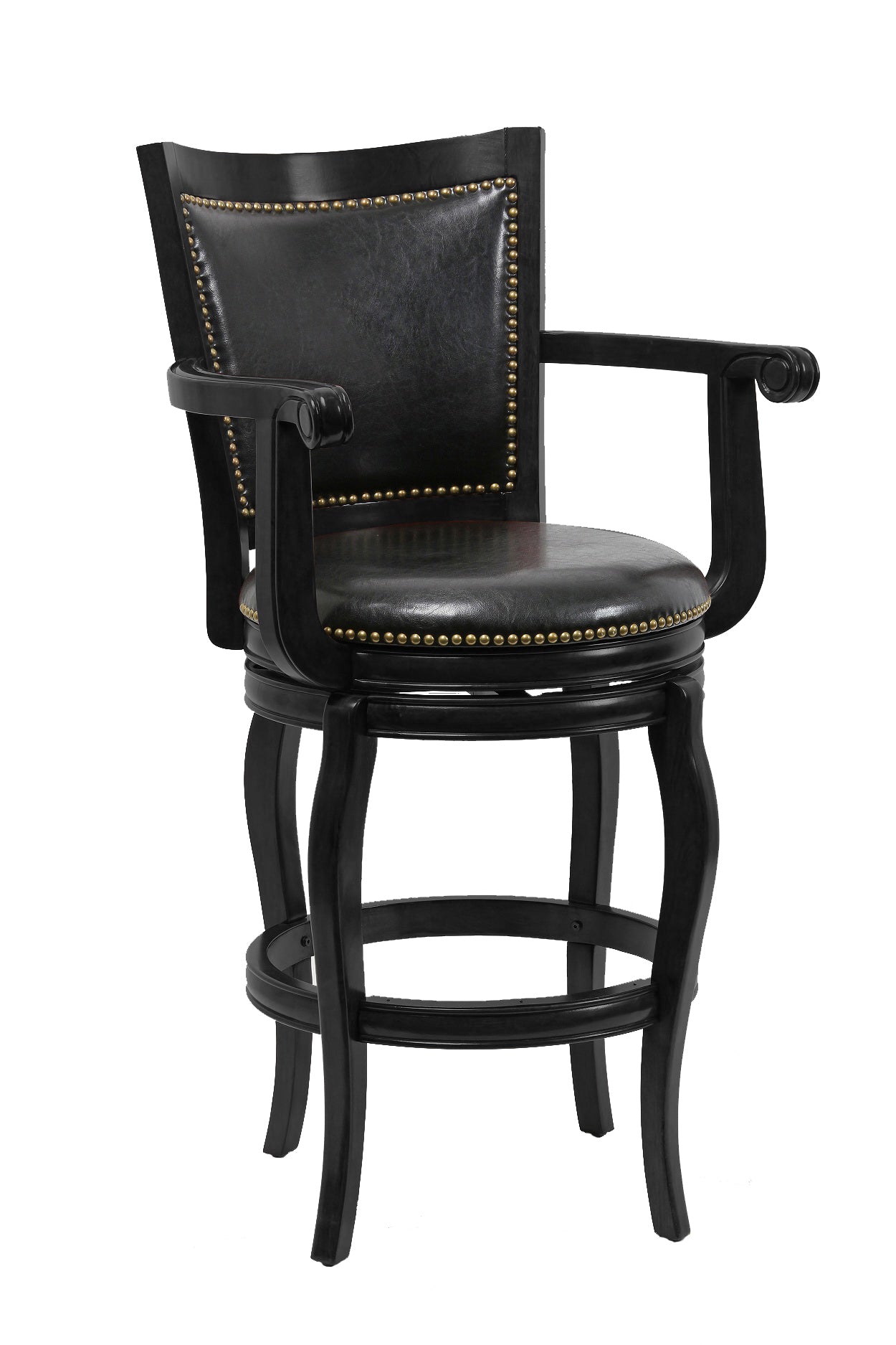 Jones 29 Swivel Bar Stool  Black