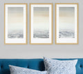 Set Of Three Sable Island Gold Framed Print Wall Art