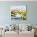 Afternoon Skies Silver Floater Frame Print Wall Art