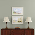 Set Of Two Placid Repose Gold Framed Print Wall Art