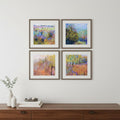 Set Of Four Beyond Brown Framed Print Wall Art