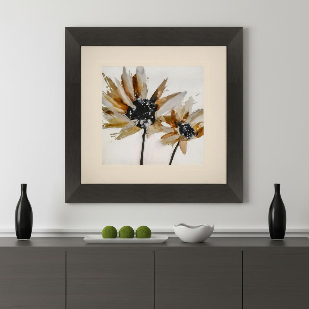 Sepia Bloom I Brown Framed Print Wall Art