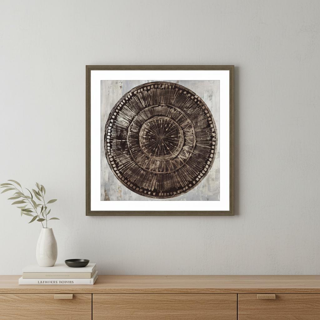Zulu Gold I Brown Framed Print Wall Art