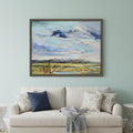 Marsh Skies Silver Floater Frame Print Wall Art