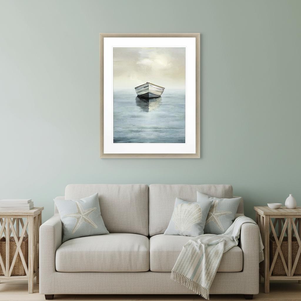 A Sure Sail Silver Framed Print Wall Art