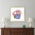 Pretty Petals I Gold Framed Print Wall Art