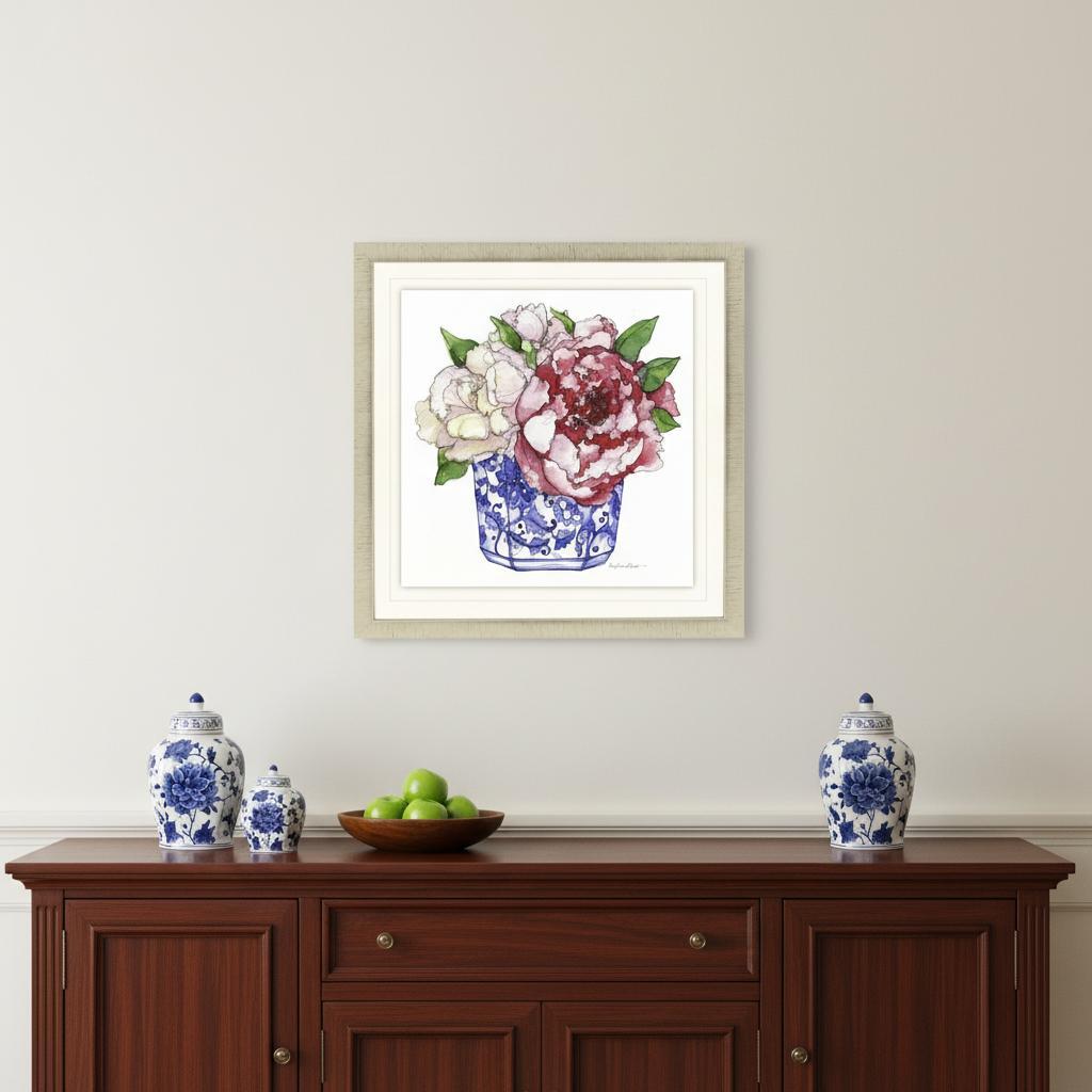 Pretty Petals IV Gold Framed Print Wall Art