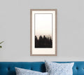 Misty Peak II Silver Framed Print Wall Art