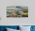 Marsh Light Gold Framed Print Wall Art
