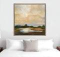 Sunset Hues Silver Floater Frame Print Wall Art