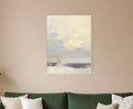 Where Land Meets Sky Gold Framed Print Wall Art