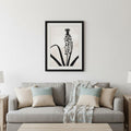 Muscari Black Framed Print Wall Art