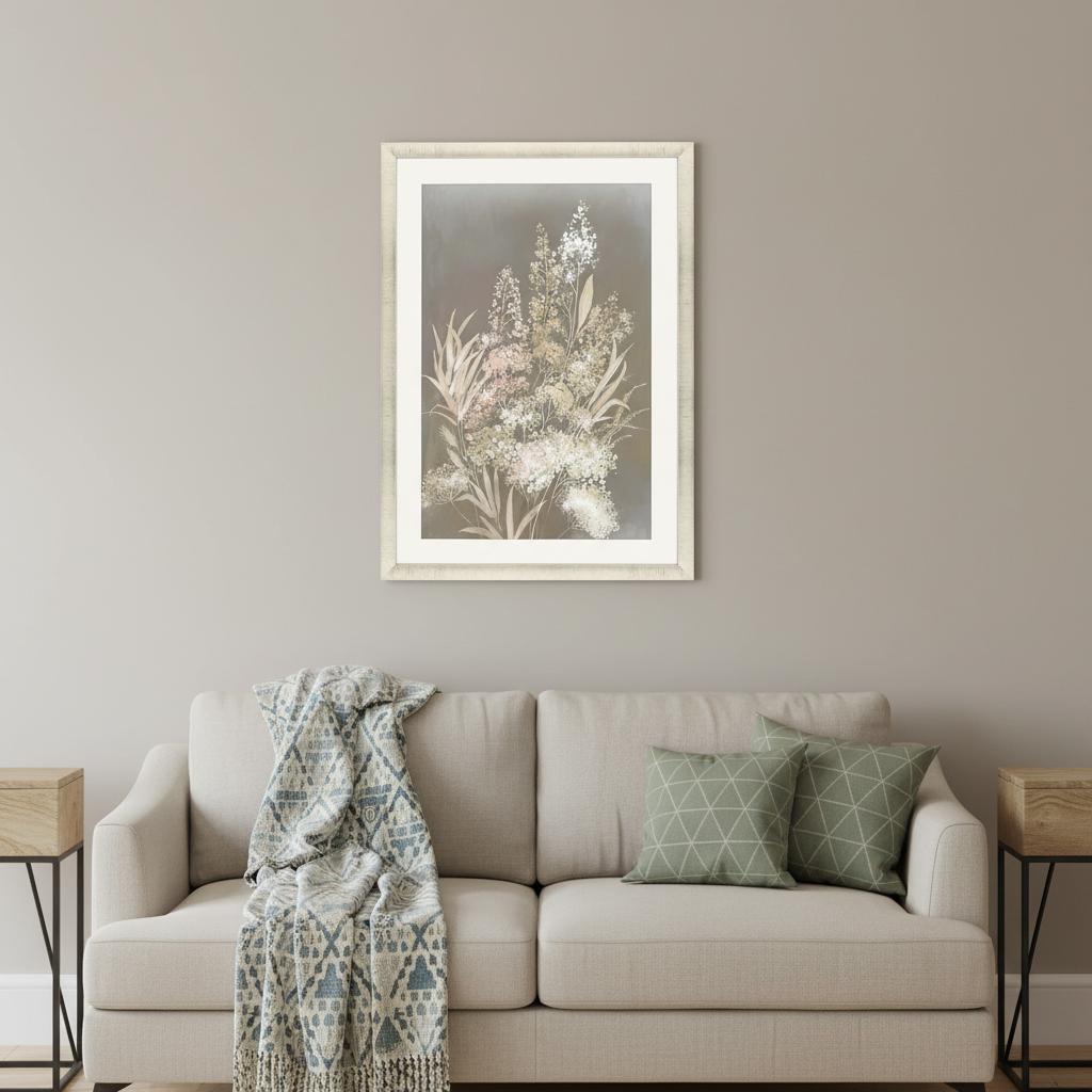 Delicate Bunch I Gold Framed Print Wall Art